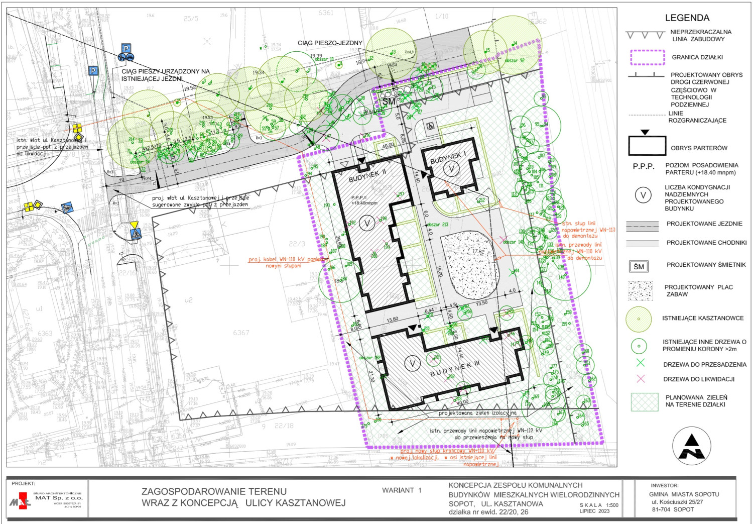 Materiały Biura Architektonicznego MAT. Dokumentacja przetargowa.